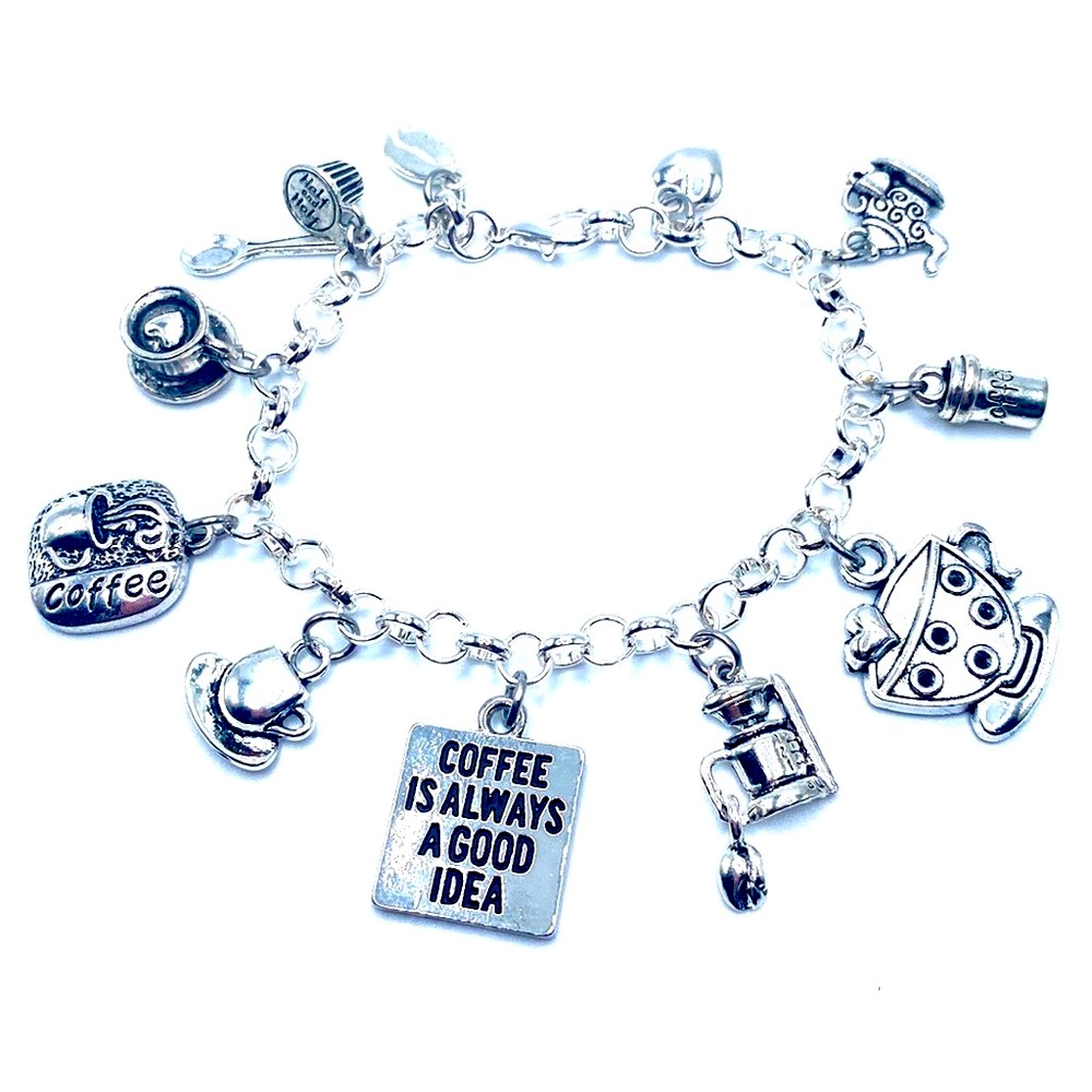 Coffee Lovers Charm Bracelet